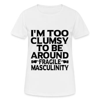 Cadeau féministe féministe féministe - T-shirt respirant Femme - blanc - Devant - AI Model Female 172 dark (172cm)