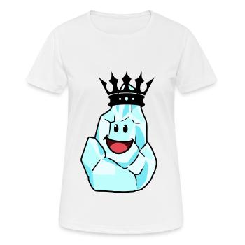Roi hiver couronne fantaisie conte de fées fable - T-shirt respirant Femme - blanc - Devant - AI Model Female 172 dark (172cm)