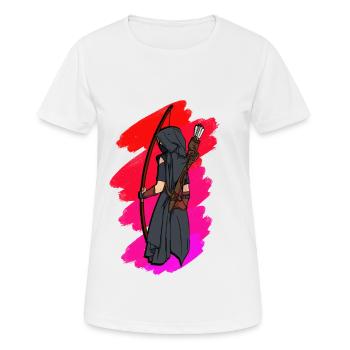 Anime Manga Bogenschütze Geschenk für Bogen Fans - Frauen T-Shirt atmungsaktiv - Weiß - Vorne - AI Model Female 172 dark (172cm)