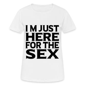 Sex Spruch Ficken Porno - Frauen T-Shirt atmungsaktiv - Weiß - Vorne - AI Model Female 172 dark (172cm)