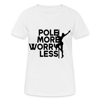 Pole Dance Stangen Geschenk Stangentanz - Frauen T-Shirt atmungsaktiv - Weiß - Vorne - AI Model Female 172 dark (172cm)