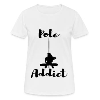 Pole Dance Stangen Geschenk Stangentanz - Frauen T-Shirt atmungsaktiv - Weiß - Vorne - AI Model Female 172 dark (172cm)