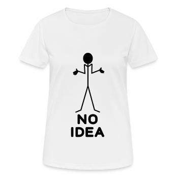 Stick figure aucune idée - T-shirt respirant Femme - blanc - Devant - AI Model Female 172 dark (172cm)