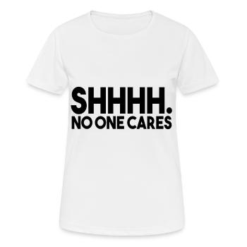 Drôles de phrases Drôles De Cadeaux - T-shirt respirant Femme - blanc - Devant - AI Model Female 172 dark (172cm)