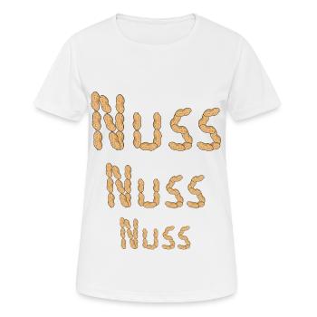 Erdnuss Erdnüsse Nuss Nüsse Nahrungsmittel - Frauen T-Shirt atmungsaktiv - Weiß - Vorne - AI Model Female 172 dark (172cm)