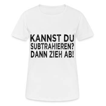 Lustige Sprüche Beleidigungen Sarkasmus - Frauen T-Shirt atmungsaktiv - Weiß - Vorne - AI Model Female 172 dark (172cm)