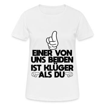Lustige Sprüche Beleidigungen Sarkasmus - Frauen T-Shirt atmungsaktiv - Weiß - Vorne - AI Model Female 172 dark (172cm)
