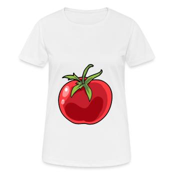 Tomato tomatoes tomatoes greenhouse vegetables - Women's Breathable T-Shirt - white - Front - AI Model Female 172 dark (172cm)