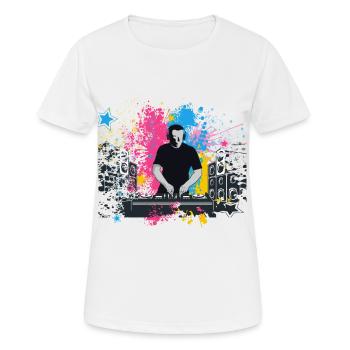 house festival goa techno raven acid musique rave - T-shirt respirant Femme - blanc - Devant - AI Model Female 172 dark (172cm)