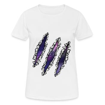 Scratch Galaxy Spatial - T-shirt respirant Femme - blanc - Devant - AI Model Female 172 dark (172cm)