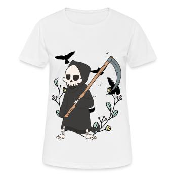 Nature Réincarnation Vie Fin Mort Cimetière Sens - T-shirt respirant Femme - blanc - Devant - AI Model Female 172 dark (172cm)