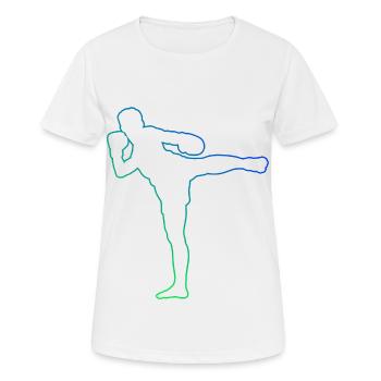 Thai Boxing Thai Boxer Muay Thai Thai Boxing - Women's Breathable T-Shirt - white - Front - AI Model Female 172 dark (172cm)