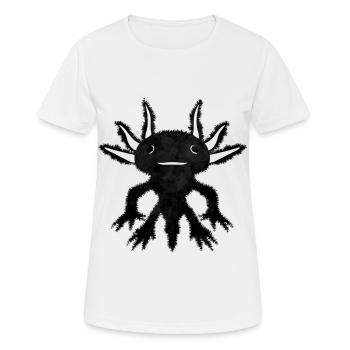 Finnish Goth Aesthetic Gothic Axolotl Goth - Women's Breathable T-Shirt - white - Front - AI Model Female 172 dark (172cm)