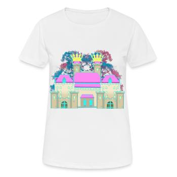 Castle Castle Crown Fortress Knight King - Women's Breathable T-Shirt - white - Front - AI Model Female 172 dark (172cm)