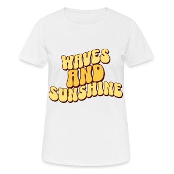 Kitesurf Kitesurfer Kiteboard - Frauen T-Shirt atmungsaktiv - Weiß - Vorne - AI Model Female 172 dark (172cm)