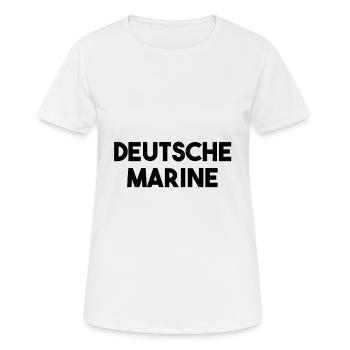 German Navy - Women's Breathable T-Shirt - white - Front - AI Model Female 172 dark (172cm)