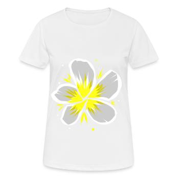 Fleur du temple - T-shirt respirant Femme - blanc - Devant - AI Model Female 172 dark (172cm)