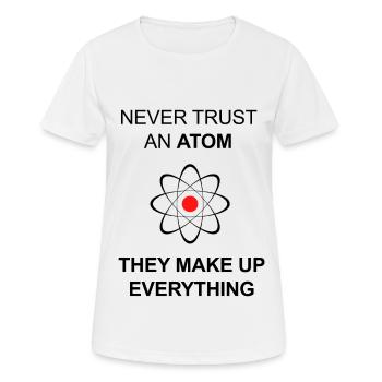 Lustiges Physik Motiv - Frauen T-Shirt atmungsaktiv - Weiß - Vorne - AI Model Female 172 dark (172cm)