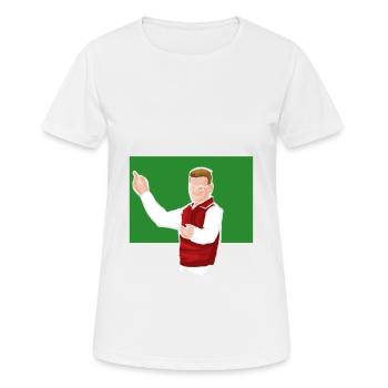 Enseignant au tableau - T-shirt respirant Femme - blanc - Devant - AI Model Female 172 dark (172cm)