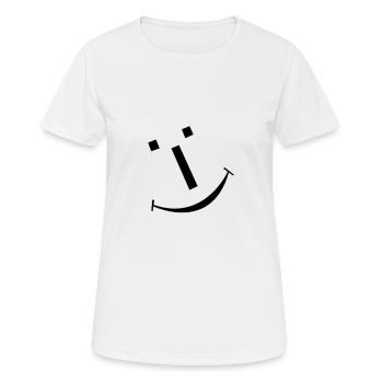 Smile - T-shirt respirant Femme - blanc - Devant - AI Model Female 172 dark (172cm)