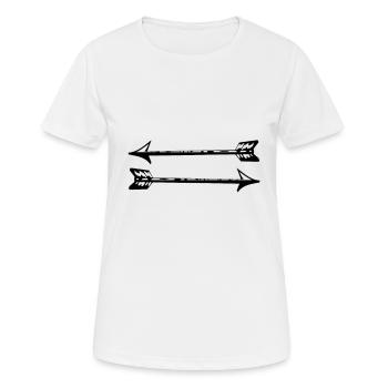 Arrows - Women's Breathable T-Shirt - white - Front - AI Model Female 172 dark (172cm)