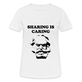 Karl Marx - T-shirt respirant Femme - blanc - Devant - AI Model Female 172 dark (172cm)