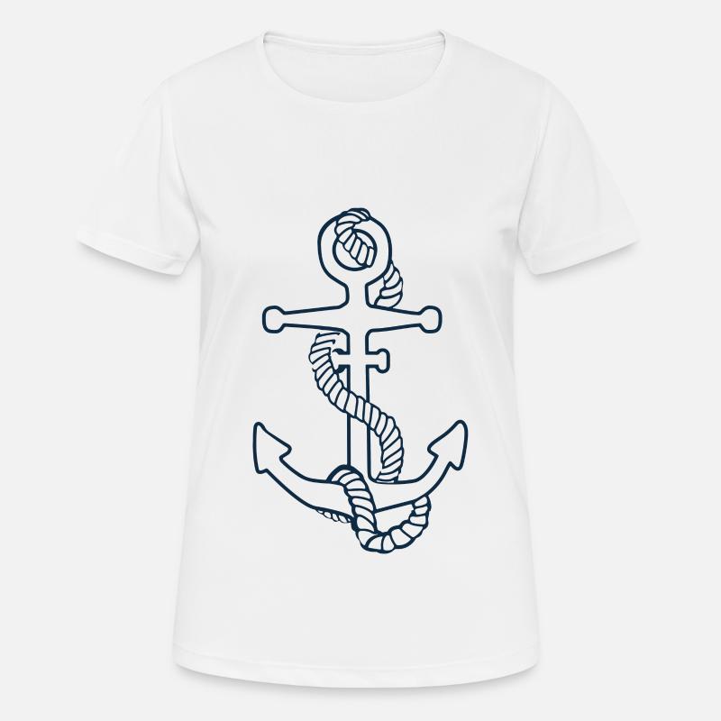 anchor - Women's Breathable T-Shirt - white