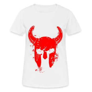 2reborn viking wikinger spartan krieger warrior wa - Frauen T-Shirt atmungsaktiv - Weiß - Vorne - AI Model Female 172 dark (172cm)