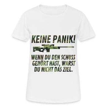 Soldaten Amry Armee Bundeswehr Spruch Motiv - Frauen T-Shirt atmungsaktiv - Weiß - Vorne - AI Model Female 172 dark (172cm)
