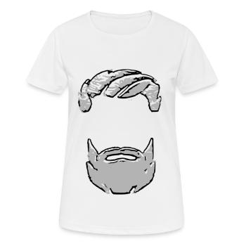 2reborn Mann mit Bart Bartträger Beard Men bl - Frauen T-Shirt atmungsaktiv - Weiß - Vorne - AI Model Female 172 dark (172cm)