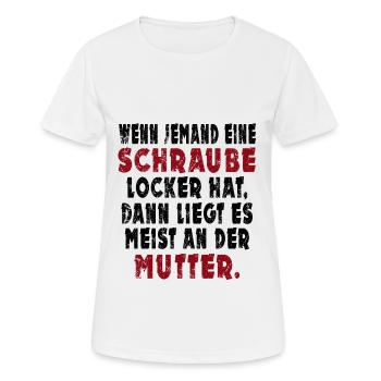 Schraube locker - Frauen T-Shirt atmungsaktiv - Weiß - Vorne - AI Model Female 172 dark (172cm)
