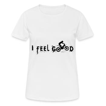 Moto Tria - T-shirt respirant Femme - blanc - Devant - AI Model Female 172 dark (172cm)