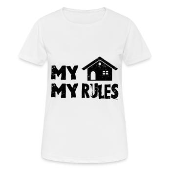 Ma maison - T-shirt respirant Femme - blanc - Devant - AI Model Female 172 dark (172cm)