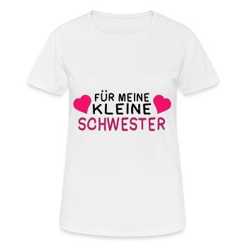 Kleine schwester Herz - Frauen T-Shirt atmungsaktiv - Weiß - Vorne - AI Model Female 172 dark (172cm)
