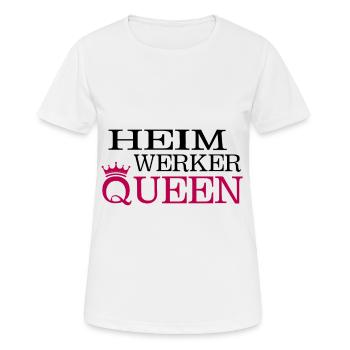 Heimwerker mama - Frauen T-Shirt atmungsaktiv - Weiß - Vorne - AI Model Female 172 dark (172cm)