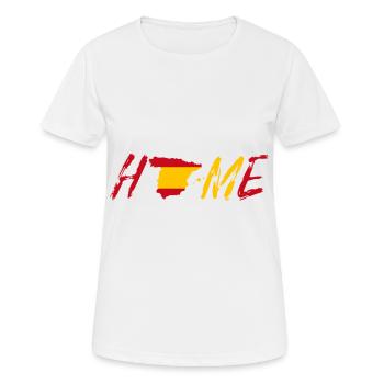 Spanien Home - Frauen T-Shirt atmungsaktiv - Weiß - Vorne - AI Model Female 172 dark (172cm)