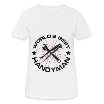 Meilleur bricoleur - T-shirt respirant Femme - blanc - Devant - AI Model Female 172 dark (172cm)