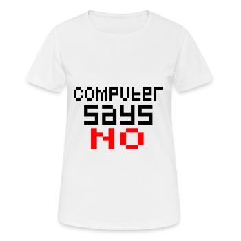 Computer - Frauen T-Shirt atmungsaktiv - Weiß - Vorne - AI Model Female 172 dark (172cm)
