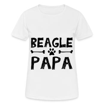 Beagle herrchen - Frauen T-Shirt atmungsaktiv - Weiß - Vorne - AI Model Female 172 dark (172cm)