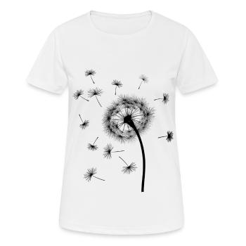 Pissenlit / Pissenlit - T-shirt respirant Femme - blanc - Devant - AI Model Female 172 dark (172cm)