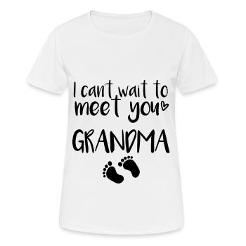 Grandma Baby - Frauen T-Shirt atmungsaktiv - Weiß - Vorne - AI Model Female 172 dark (172cm)
