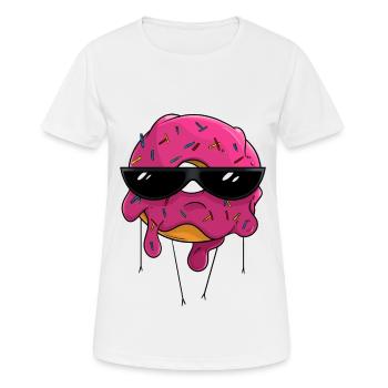 Delicious donut - Women's Breathable T-Shirt - white - Front - AI Model Female 172 dark (172cm)