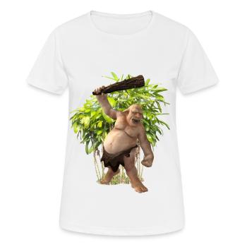 Troll - Frauen T-Shirt atmungsaktiv - Weiß - Vorne - AI Model Female 172 dark (172cm)