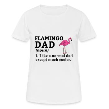 Flamingo Pink Flamingo Flamingo Geschenk - Frauen T-Shirt atmungsaktiv - Weiß - Vorne - AI Model Female 172 dark (172cm)