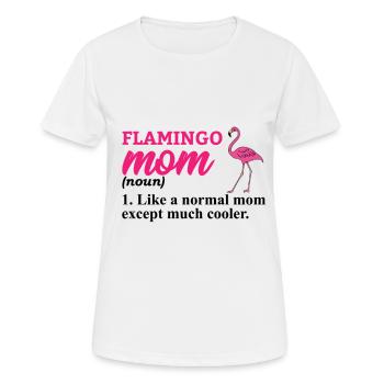 Flamingo Pink Flamingo Flamingo Geschenk - Frauen T-Shirt atmungsaktiv - Weiß - Vorne - AI Model Female 172 dark (172cm)