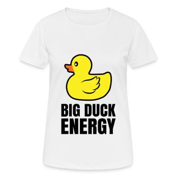 Ente Quitscheente Erpel Enten Gelbe Gummiente - Frauen T-Shirt atmungsaktiv - Weiß - Vorne - AI Model Female 172 dark (172cm)