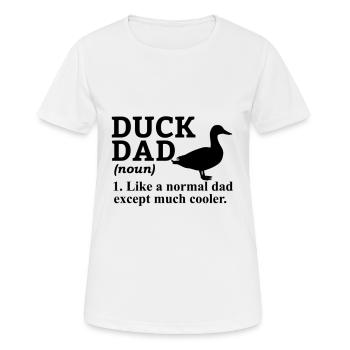 Ente Quitscheente Erpel Enten Gelbe Gummiente - Frauen T-Shirt atmungsaktiv - Weiß - Vorne - AI Model Female 172 dark (172cm)