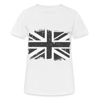 Union Jack Black White Vintage - Women's Breathable T-Shirt - white - Front - AI Model Female 172 dark (172cm)