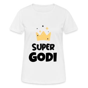 Super Godi Patentante Tante Lieblingstante Taufe - Frauen T-Shirt atmungsaktiv - Weiß - Vorne - AI Model Female 172 dark (172cm)