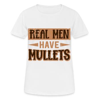 Mullet Coiffure Vokuhila Coiffure - T-shirt respirant Femme - blanc - Devant - AI Model Female 172 dark (172cm)